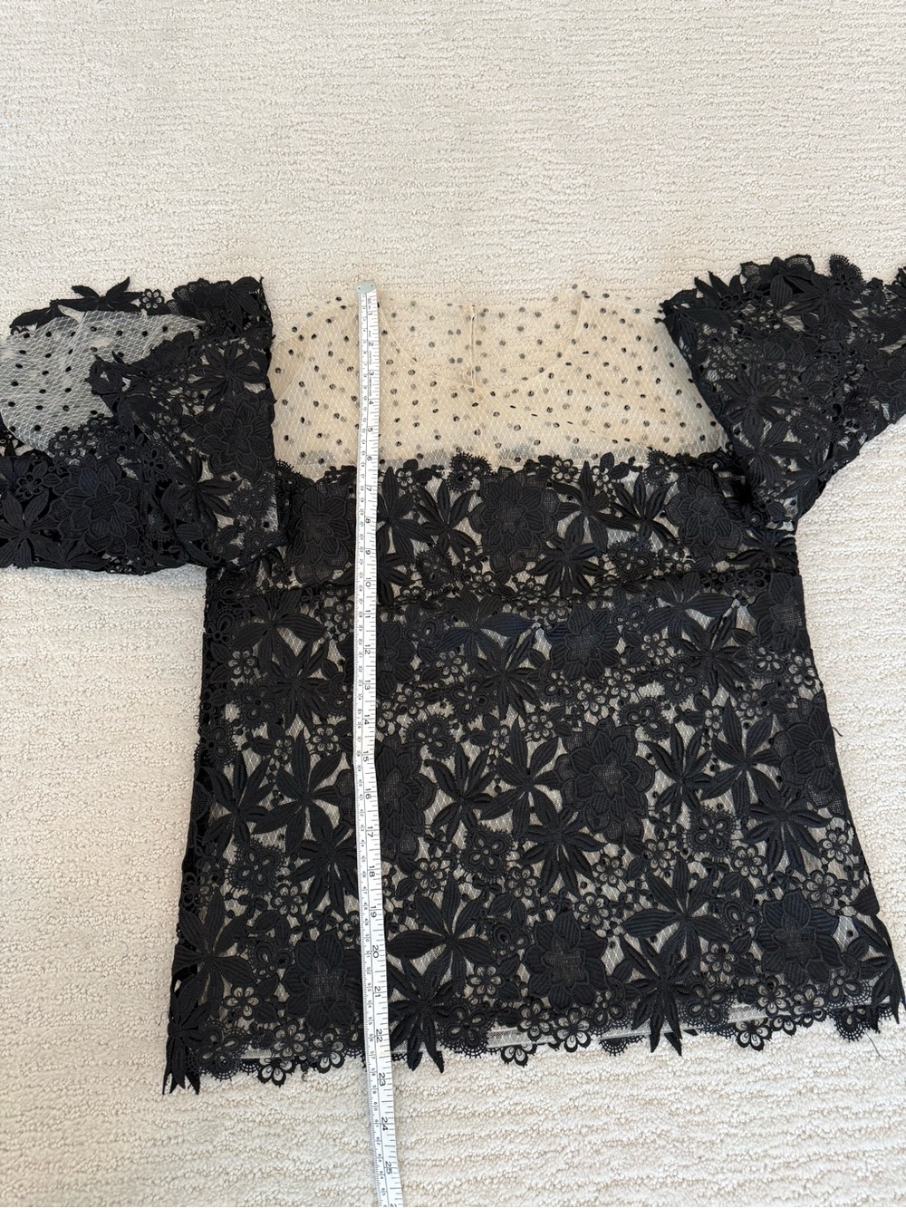 Monique Lhullier resort 2018 vogue runway lace top blouse size 4 - Picture 11 of 15
